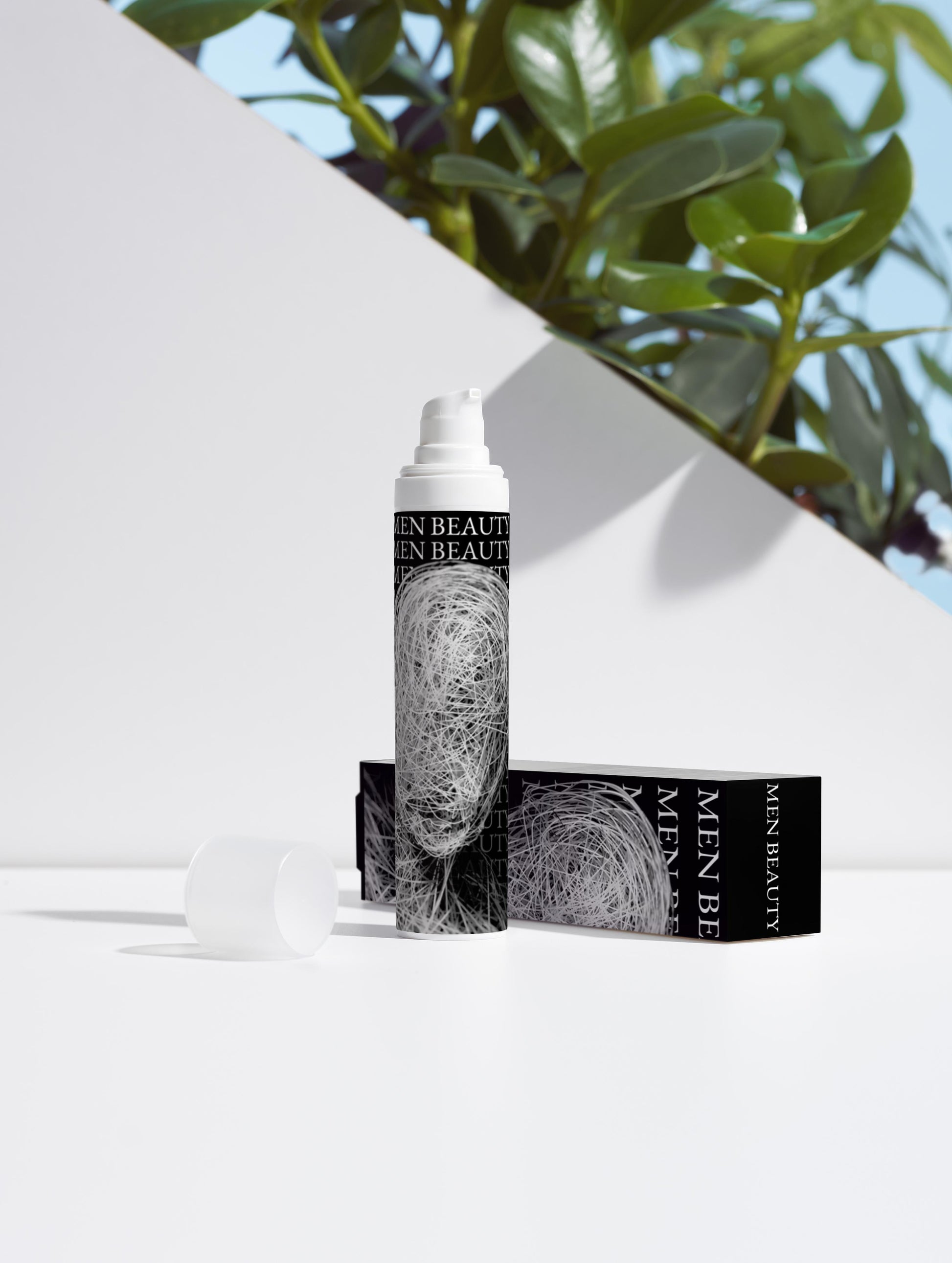 Men's skincare product with packaging on a white background, Night Cream.